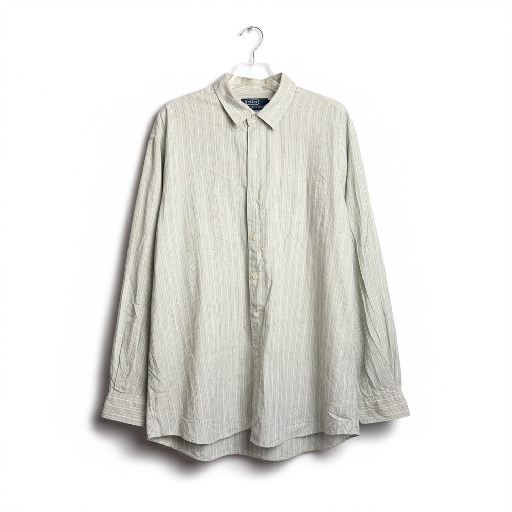 Polo Ralph Lauren Chapman Shirt Men’s XL – 100% Cotton Striped Button Down